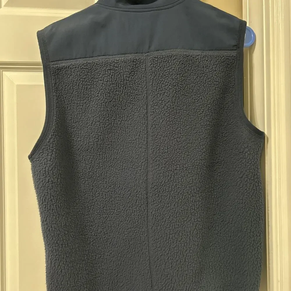 J Crew/Jeans Men’s Navy Blue Full Zip Vest Size Small Polyester/Nylon Blend